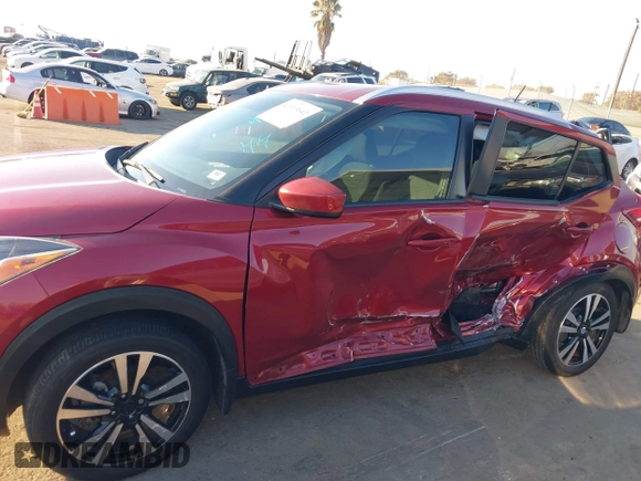 2019 Nissan Kicks SV with VIN 3N1CP5CU3KL493055, listed as a IAAI auction lot 41313642 with 57,520 mi miles. Bid and sale history available at carsss.com. Image 13.