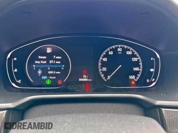 2020 Honda Accord Sport with VIN 1HGCV1F30LA013322, listed as a Copart auction lot 65007465 with 46,800 mi miles and Clean title. Bid and sale history available at DreamBid. Image 8.