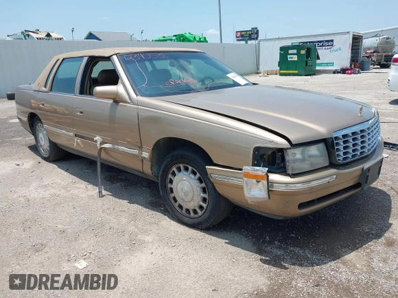 1999 Cadillac DeVille z VIN 1G6KD54Y2XU788781, wystawiony jako IAAI lot #42390531 z przebiegiem 180 328 mil mil oraz . Historia ofert i sprzedaży dostępna na DreamBid. Obrazek 1.