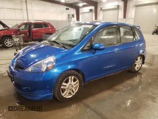 2007 Honda Fit Sport with VIN JHMGD38607S050939, listed as a Copart auction lot 53923425 with 184,416 mi miles and Clean Title. Bid and sale history available at carsss.com. Image 1.