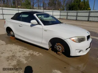 2012 BMW 1 Series 128i with VIN WBAUL7C53CVM83027, listed as a Copart auction lot 48802675 with 107,436 mi miles and Clean Title. Bid and sale history available at carsss.com. Image 4.