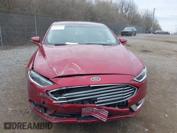 2017 Ford Fusion Titanium with VIN 3FA6P0K96HR211741, listed as a IAAI auction lot 41913350 with 51,707 mi miles. Bid and sale history available at carsss.com. Image 13.