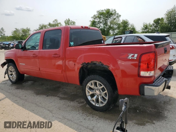 2011 GMC Sierra 1500 SLT with VIN 3GTP2WE32BG233455, listed as a Copart auction lot 58928725 with 155,505 mi miles and Salvage title. Bid and sale history available at DreamBid. Image 2.