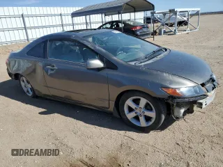 2006 Honda Civic Cpe EX with VIN 2HGFG12856H571021, listed as a Copart auction lot 52144975 with 155,847 mi miles and Salvage Title. Bid and sale history available at carsss.com. Image 4.