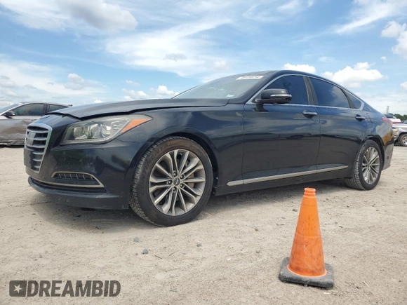 2015 Hyundai Genesis 3.8L with VIN KMHGN4JE9FU092479, listed as a Copart auction lot 68120854 with 218,187 mi miles and Salvage Title. Bid and sale history available at carsss.com. Image 1.
