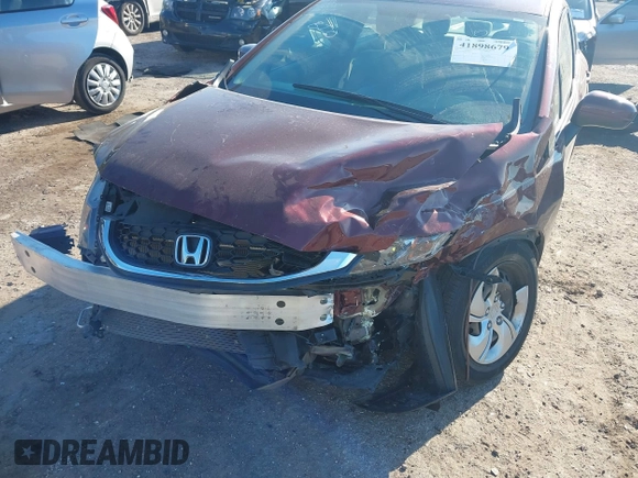 2015 Honda Civic LX with VIN 19XFB2F59FE026566, listed as a IAAI auction lot 41898679 with 42,112 mi miles. Bid and sale history available at carsss.com. Image 6.