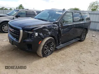 2021 GMC Yukon AT4 with VIN 1GKS2CKD1MR179644, listed as a Copart auction lot 63020703 with 44,037 mi miles. Bid and sale history available at carsss.com. Image 1.