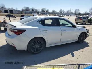 2021 Acura ILX w/Premium/A-SPEC Package with VIN 19UDE2F80MA006720, listed as a Copart auction lot 48496435 with 50,655 mi miles and Salvage Title. Bid and sale history available at carsss.com. Image 3.