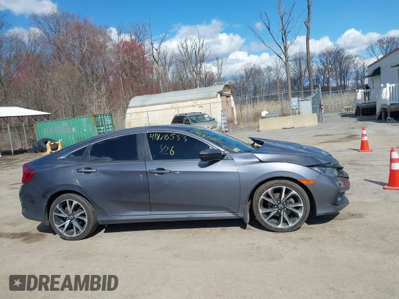 2020 Honda Civic Sedan Sport with VIN 2HGFC2F81LH511700, listed as a IAAI auction lot 41876533 with 79,610 mi miles. Bid and sale history available at carsss.com. Image 13.