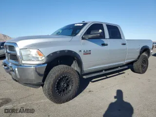 2015 Ram 3500 Tradesman with VIN 3C63R3GL0FG653170, listed as a Copart auction lot 76122824 with 236,466 mi miles and Salvage Title. Bid and sale history available at carsss.com. Image 1.