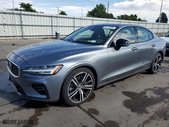 2019 Volvo S60 R-Design with VIN 7JRA22TM1KG018429, listed as a Copart auction lot 66115384 with 61,225 mi miles and Salvage Title. Bid and sale history available at carsss.com. Image 1.