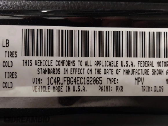 2014 Jeep Grand Cherokee Limited with VIN 1C4RJFBG4EC182065, listed as a IAAI auction lot 42291900 with 131,868 mi miles and . Bid and sale history available at DreamBid. Image 9.