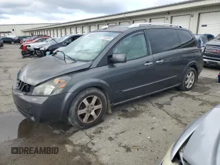 2009 Nissan Quest S with VIN 5N1BV28U29N108192, listed as a Copart auction lot 81455434 with 250,534 mi miles and Salvage Title. Bid and sale history available at carsss.com. Image 1.