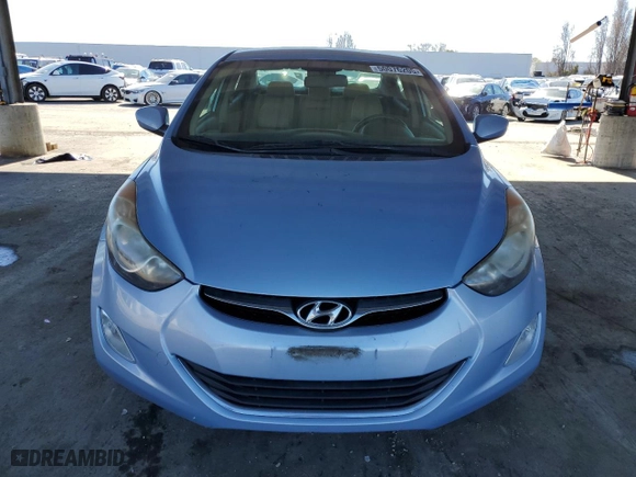 2012 Hyundai Elantra Limited with VIN KMHDH4AE1CU329438, listed as a Copart auction lot 50076205 with 204,557 mi miles and Clean Title. Bid and sale history available at carsss.com. Image 5.