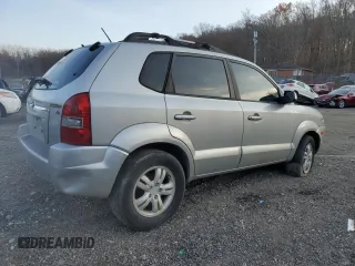 2007 Hyundai Tucson SE with VIN KM8JN12D17U587870, listed as a Copart auction lot 80851704 with 185,437 mi miles and Salvage Title. Bid and sale history available at carsss.com. Image 3.