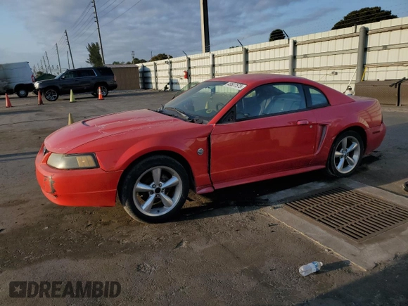 2004 Ford Mustang Standard with VIN 1FAFP40604F194460, listed as a Copart auction lot 48807575 with 210,085 mi miles and Salvage Title. Bid and sale history available at carsss.com. Image 1.