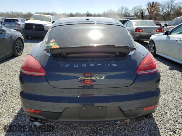 2014 Porsche Panamera S E-Hybrid with VIN WP0AD2A78EL044978, listed as a Copart auction lot 49992665 with 77,485 mi miles and Salvage title. Bid and sale history available at DreamBid. Image 6.