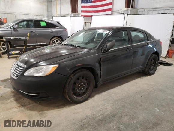 2013 Chrysler 200 LX with VIN 1C3CCBAB0DN691317, listed as a Copart auction lot 51500005 with 162,046 mi miles and Clean Title. Bid and sale history available at carsss.com. Image 1.