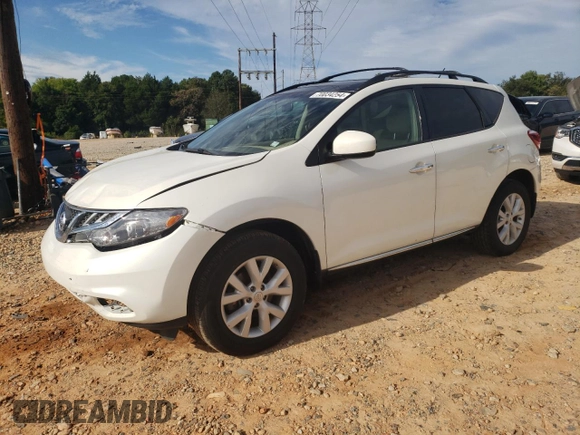 2012 Nissan Murano SL with VIN JN8AZ1MW9CW209208, listed as a Copart auction lot 70034254 with 172,605 mi miles and Salvage Title. Bid and sale history available at carsss.com. Image 1.