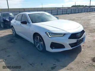 2023 Acura TLX w/Advance Package with VIN 19UUB6F65PA003881, listed as a IAAI auction lot 41360237 with 12,905 mi miles. Bid and sale history available at carsss.com. Image 1.