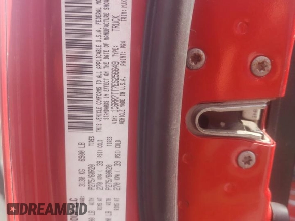 2014 Ram 1500 Big Horn z VIN 1C6RR7TT7ES256649, wystawiony jako Copart lot #53259935 z przebiegiem 198 660 mil mil oraz Szkody całkowita. Historia ofert i sprzedaży dostępna na DreamBid. Obrazek 12.
