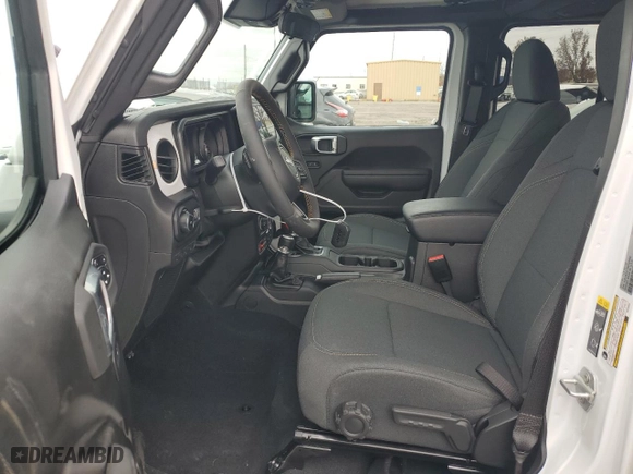 2024 Jeep Wrangler Sport S with VIN 1C4PJXDG1RW284860, listed as a Copart auction lot 84163654 with 1,542 mi miles and Salvage Title. Bid and sale history available at carsss.com. Image 7.