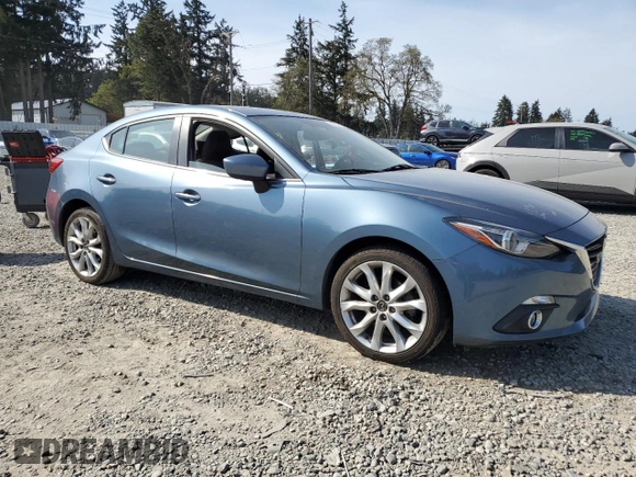 2015 Mazda 3 S Grand Touring with VIN JM1BM1W32F1220361, listed as a Copart auction lot 54720745 with 71,960 mi miles and Salvage Title. Bid and sale history available at DreamBid. Image 4.