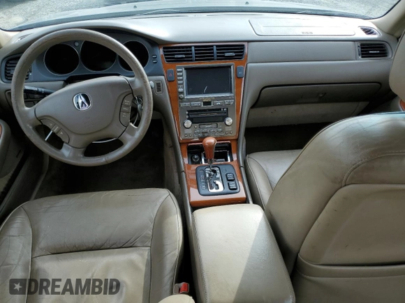 2004 Acura RL w/Navigation System with VIN JH4KA96604C007250, listed as a Copart auction lot 49997655 with 236,342 mi miles and Salvage Title. Bid and sale history available at DreamBid. Image 8.