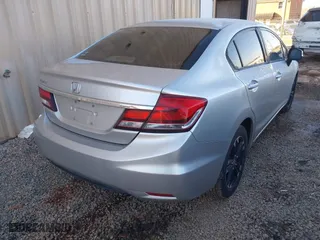 2013 Honda Civic Sdn LX with VIN 2HGFB2F54DH513399, listed as a IAAI auction lot 41348199 with 116,977 mi miles. Bid and sale history available at carsss.com. Image 4.