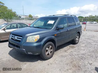 2006 Honda Pilot EX-L with VIN 2HKYF18576H506735, listed as a IAAI auction lot 41876692 with 182,341 mi miles. Bid and sale history available at carsss.com. Image 2.