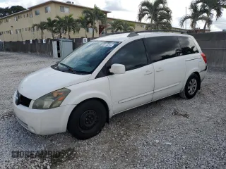 2005 Nissan Quest SE with VIN 5N1BV28U05N116429, listed as a Copart auction lot 88775255 with 166,092 mi miles and Salvage Title. Bid and sale history available at carsss.com. Image 1.