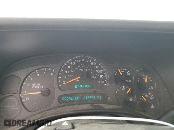 2003 Chevrolet Suburban Z71 z VIN 3GNFK16Z23G187474, wystawiony jako Copart lot #51520675 z przebiegiem 247 872 mil mil oraz Czysty tytuł • Clean title. Historia ofert i sprzedaży dostępna na DreamBid. Obrazek 9.