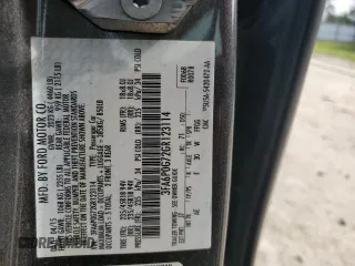 2016 Ford Fusion S with VIN 3FA6P0G72GR123114, listed as a Copart auction lot 62578205 with 168,242 mi miles and Salvage title. Bid and sale history available at DreamBid. Image 12.