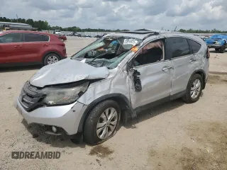 2013 Honda CR-V EX-L z VIN 2HKRM4H73DH636893, wystawiony jako Copart lot #53914925 z przebiegiem Nie podano mil oraz Szkody całkowita. Historia ofert i sprzedaży dostępna na DreamBid. Obrazek 1.