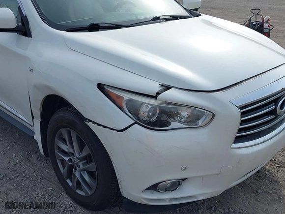 2015 Infiniti QX60 with VIN 5N1AL0MM0FC505953, listed as a IAAI auction lot 41781748 with 109,643 mi miles. Bid and sale history available at carsss.com. Image 6.