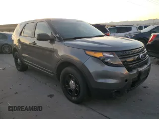 2015 Ford Utility Police Interceptor with VIN 1FM5K8AR5FGC08706, listed as a Copart auction lot 81642424 with 78,111 mi miles and Salvage Title. Bid and sale history available at carsss.com. Image 4.