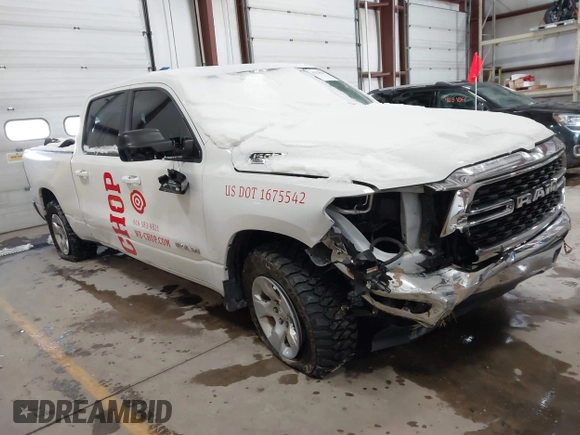 2022 Ram 1500 Big Horn z VIN 1C6SRFMT7NN367274, wystawiony jako IAAI lot #41624816 z przebiegiem 96 996 mil mil oraz . Historia ofert i sprzedaży dostępna na DreamBid. Obrazek 1.