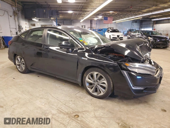 2018 Honda Clarity Plug-In Hybrid with VIN JHMZC5F19JC007538, listed as a Copart auction lot 80435114 with 134,630 mi miles and Salvage Title. Bid and sale history available at carsss.com. Image 4.