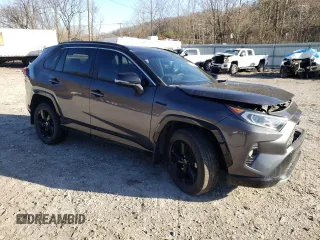 2021 Toyota RAV4 Hybrid XSE with VIN 2T3E6RFV8MW027802, listed as a Copart auction lot 49226415 with Not provided miles and Salvage title. Bid and sale history available at DreamBid. Image 4.