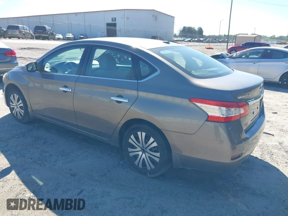 2015 Nissan Sentra S with VIN 3N1AB7AP9FY253905, listed as a IAAI auction lot 42193405 with 132,360 mi miles. Bid and sale history available at carsss.com. Image 3.