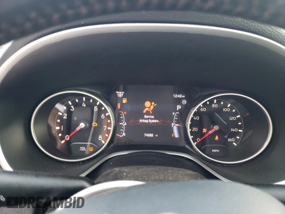 2020 Jeep Compass Limited with VIN 3C4NJCCB9LT122669, listed as a Copart auction lot 52720155 with 74,282 mi miles and Clean Title. Bid and sale history available at carsss.com. Image 9.
