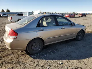 2007 Kia Spectra EX with VIN KNAFE121675381869, listed as a Copart auction lot 75306354 with 171,044 mi miles and Salvage Title. Bid and sale history available at carsss.com. Image 3.