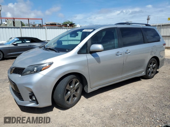 2020 Toyota Sienna SE with VIN 5TDXZ3DC0LS064082, listed as a Copart auction lot 54386855 with 98,253 mi miles and Clean Title. Bid and sale history available at DreamBid. Image 1.