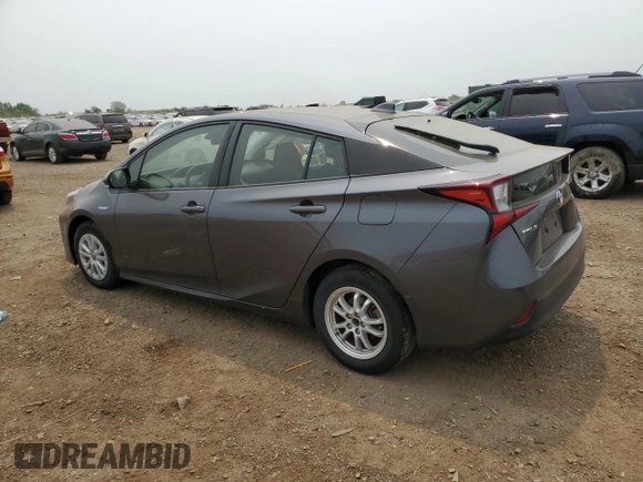 2021 Toyota Prius L Eco with VIN JTDKAMFU1M3148685, listed as a Copart auction lot 59094755 with 54,465 mi miles and Salvage title. Bid and sale history available at DreamBid. Image 2.