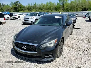 2014 Infiniti Q50 with VIN JN1BV7AP4EM687999, listed as a Copart auction lot 52318195 with 155,516 mi miles and Salvage title. Bid and sale history available at DreamBid. Image 11.