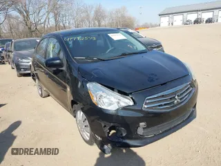 2017 Mitsubishi Mirage G4 ES with VIN ML32F3FJ2HHF18106, listed as a IAAI auction lot 41792573 with 76,931 mi miles. Bid and sale history available at carsss.com. Image 1.