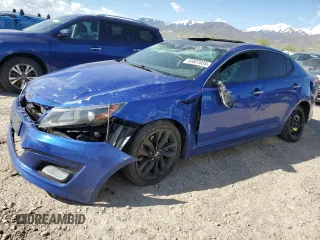 2015 Kia Optima SX Turbo with VIN 5XXGR4A62FG387687, listed as a Copart auction lot 53827035 with Not provided miles and Salvage title. Bid and sale history available at DreamBid. Image 1.