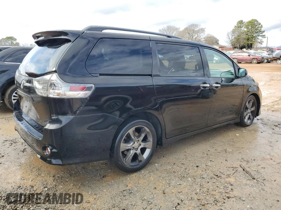 2014 Toyota Sienna SE with VIN 5TDXK3DC8ES512706, listed as a Copart auction lot 43325815 with 190,498 mi miles and Salvage Title. Bid and sale history available at DreamBid. Image 3.