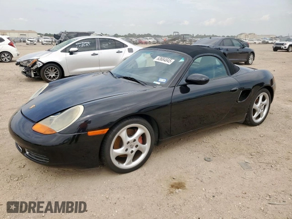 2002 Porsche Boxster S with VIN WP0CB29862U662253, listed as a Copart auction lot 63684845 with 115,500 mi miles and Salvage title. Bid and sale history available at DreamBid. Image 1.