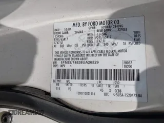 2008 Ford Explorer Eddie Bauer с VIN 1FMEU74838UA26529, выставлен на аукционе IAAI как лот 42487695 с пробегом 150 069 миль миль и . История ставок и продаж доступна на DreamBid. Изображение 9.